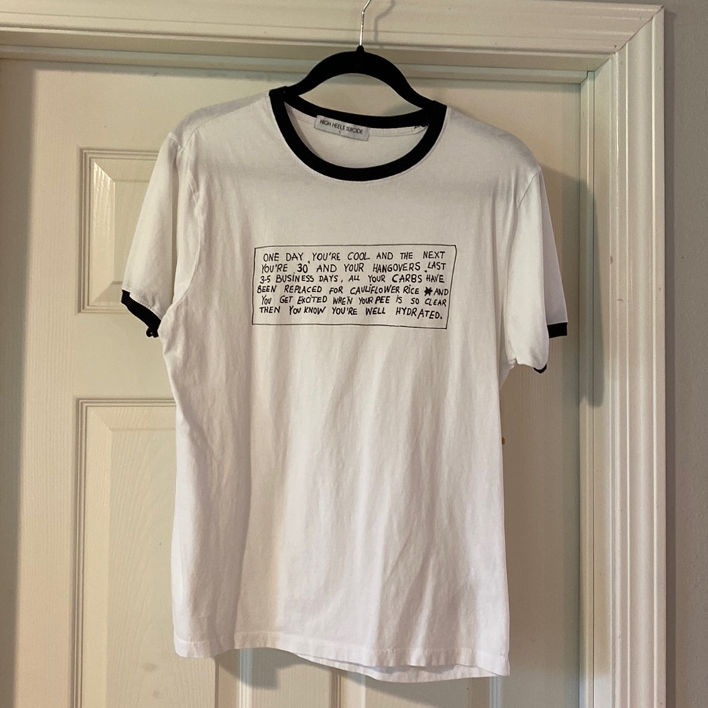 High Heels Suicide Welcome to the 30s Tee Size Large